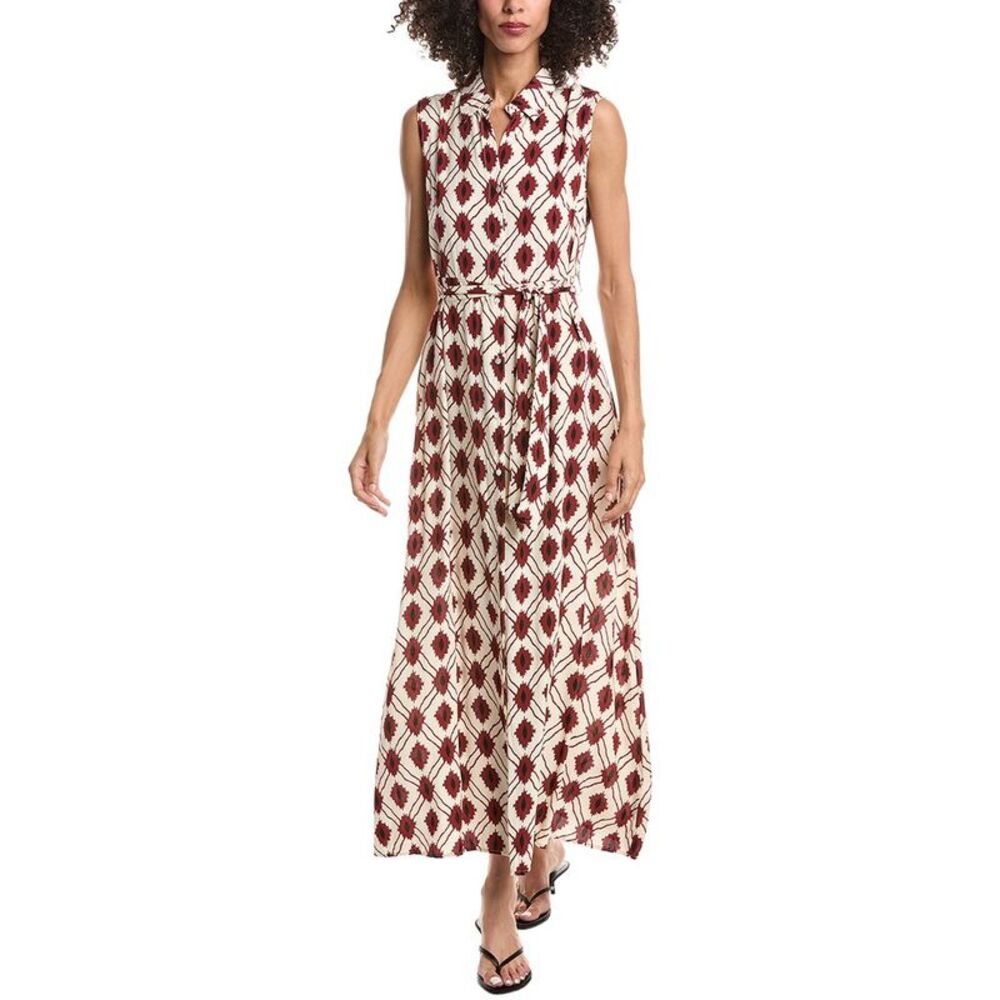 Anna Kay Womens Embroidery Maxi Dress, Red